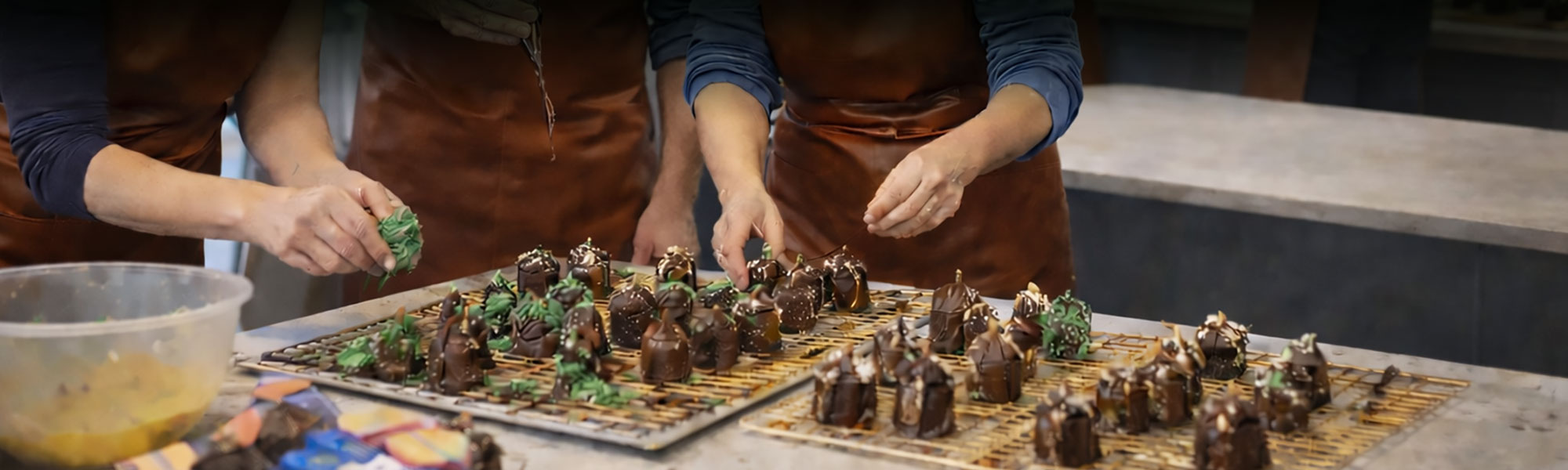 Flødeboller lavet til teambuilding.
