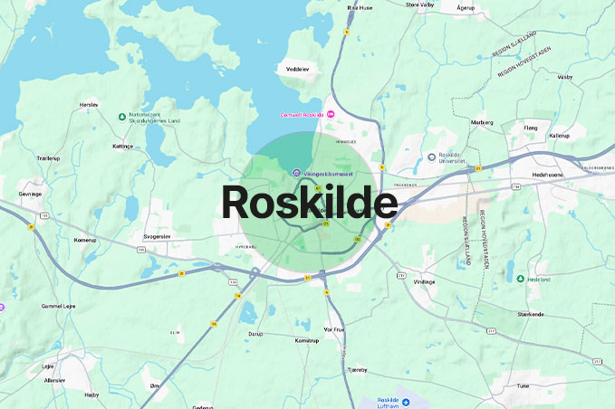 WeDoEvents har markeret Roskilde, som et sted de laver teambuilding.