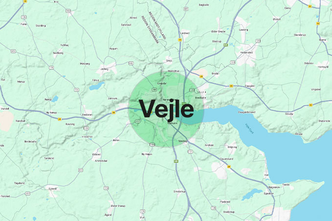 WeDoEvents har markeret Vejle, som et sted de laver teambuilding.